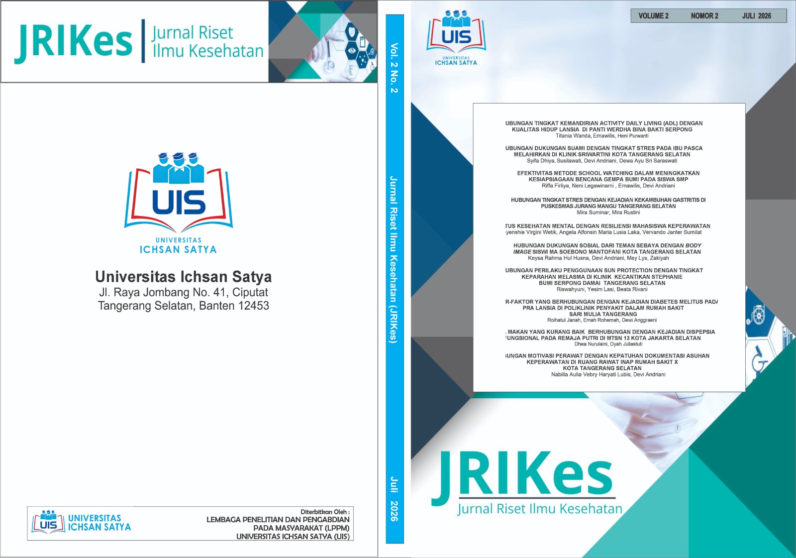 					View Vol. 2 No. 2 (2026): JURNAL RISET ILMU KESEHATAN (JRIKES)
				